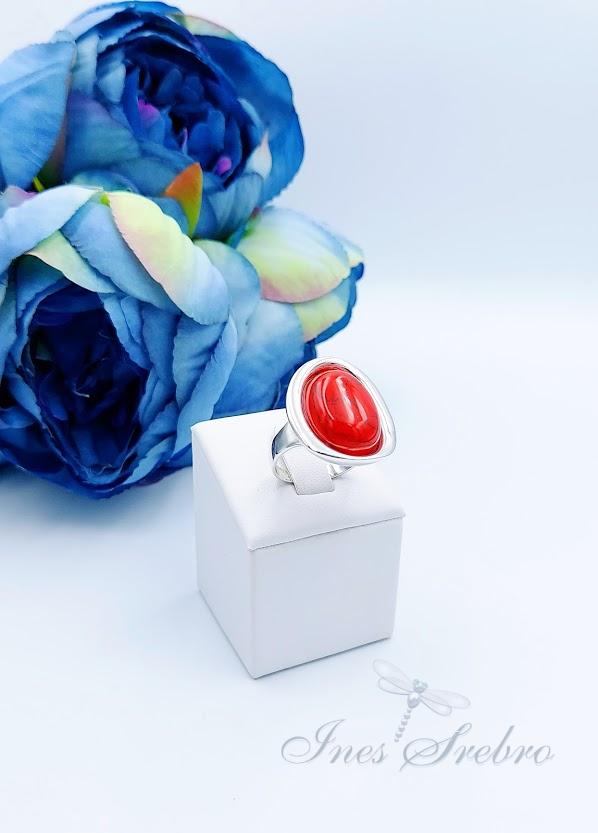 1000 koral pierścionek