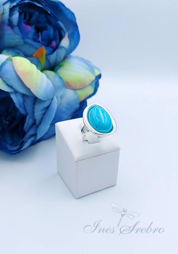 1000 turkus pierścionek