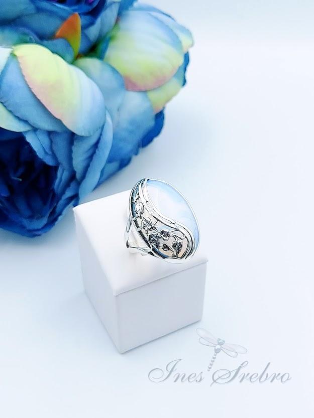 jk 1001 opal pierścionek