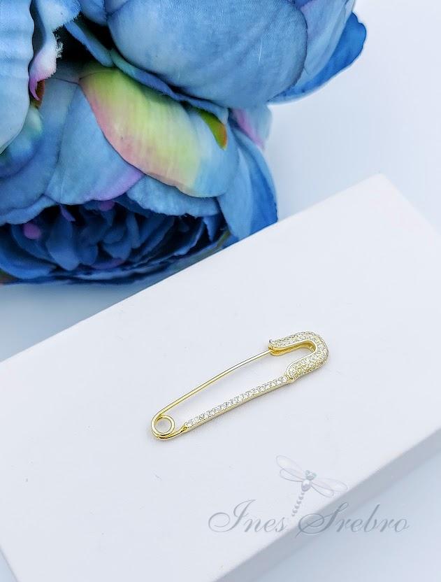 Ch 1015 agrafka pozłacana