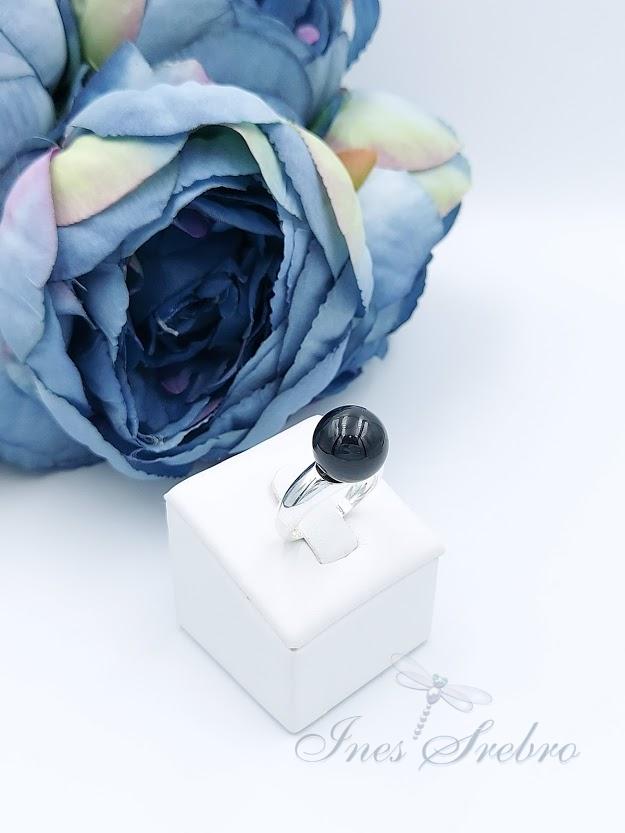 6060 czarna pierścionek