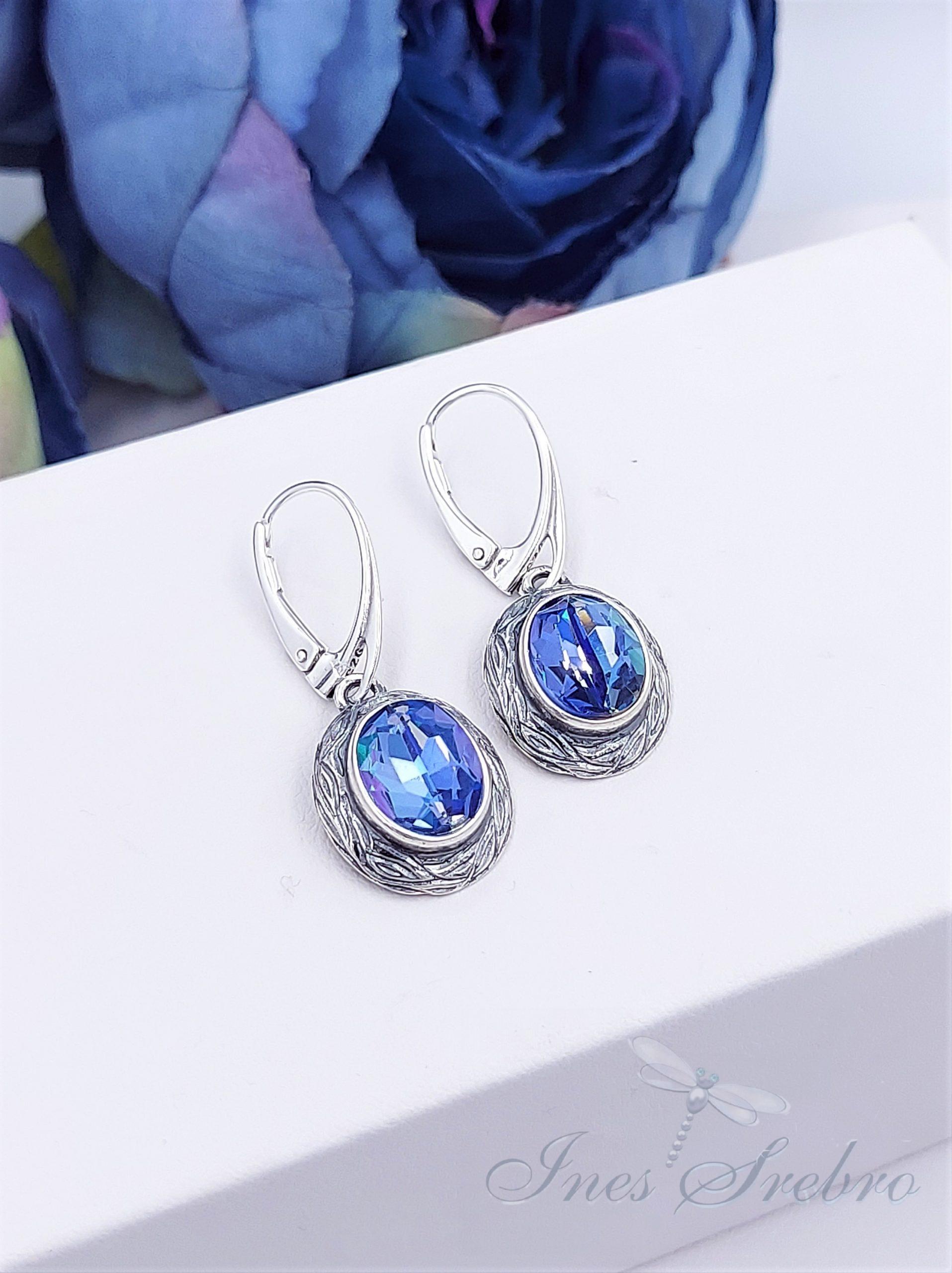 2117 sapphire kolczyki