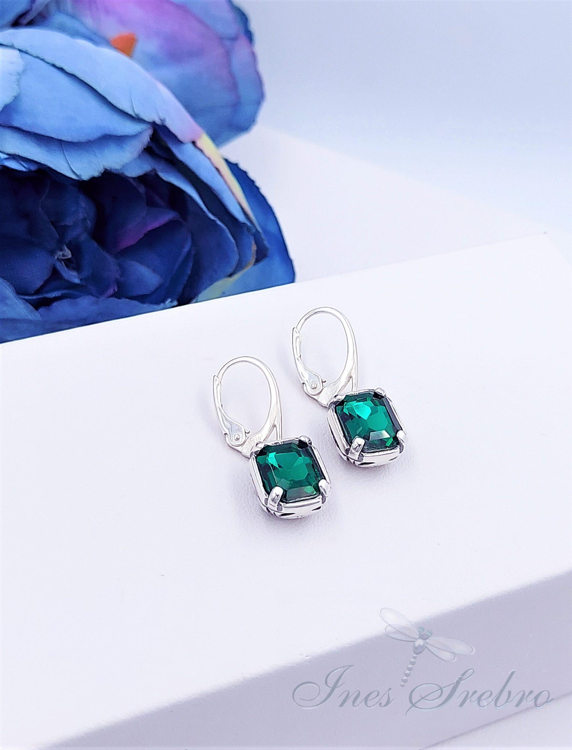 2110 emerald kolczyki