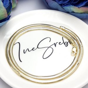 złoty łańcuszek ; srebro pozłacane